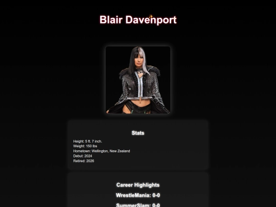 superstars/blair_davenport screenshot