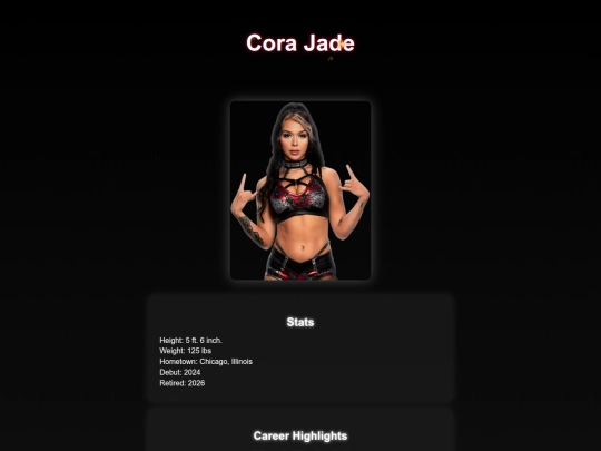 superstars/cora_jade screenshot