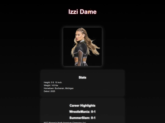 superstars/izzi_dame screenshot