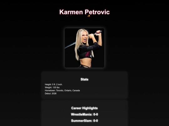 superstars/karmen_petrovic screenshot
