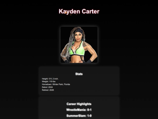 superstars/kayden_carter screenshot