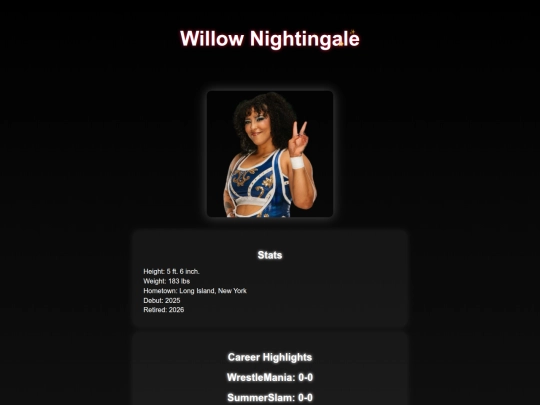 superstars/willow_nightingale screenshot