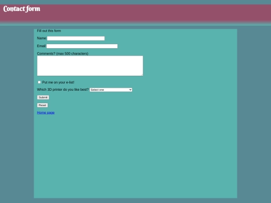 form screenshot