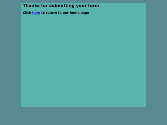 thankyou screenshot