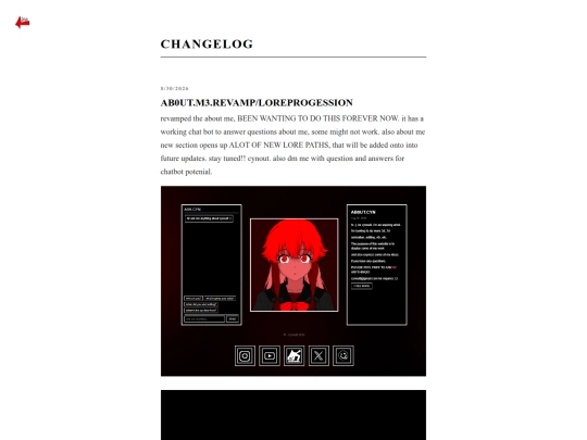 changelog screenshot