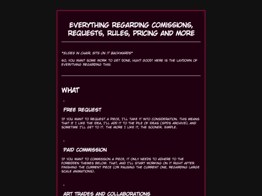 commsnrules screenshot