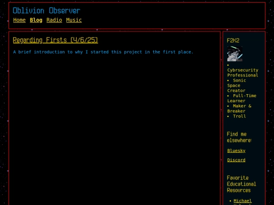 blog screenshot