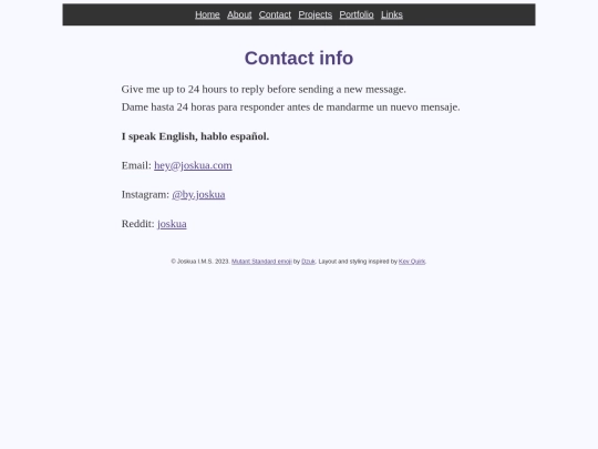 contact screenshot