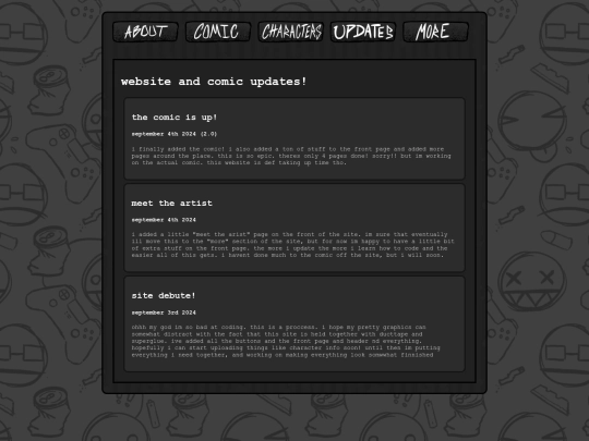 updates screenshot