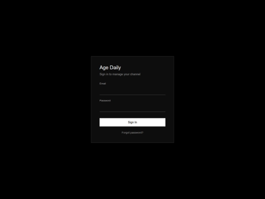 login screenshot