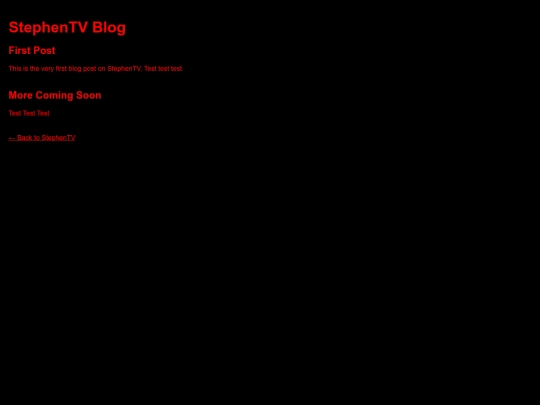 stephentvblog screenshot
