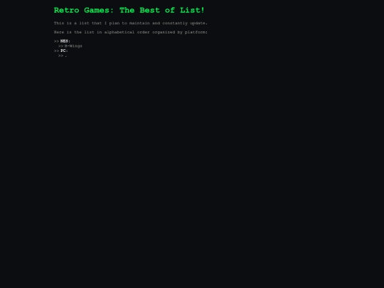 retrogames screenshot