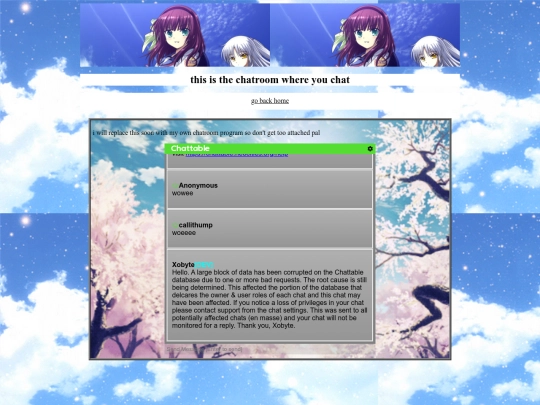 chatroom screenshot