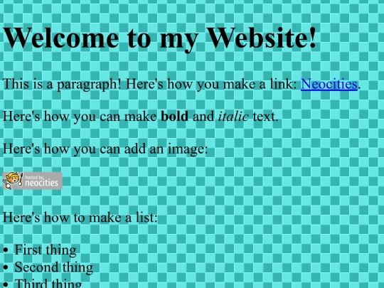 test screenshot