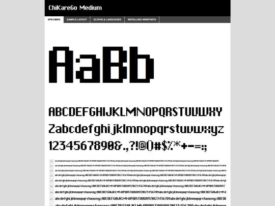 webfontkit-20250909-011833/chikarego-demo screenshot