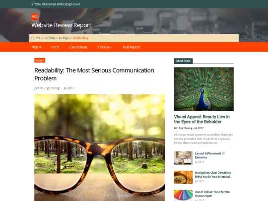 readability screenshot