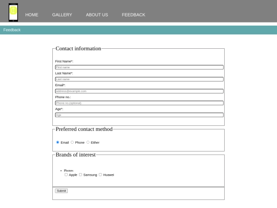 form screenshot