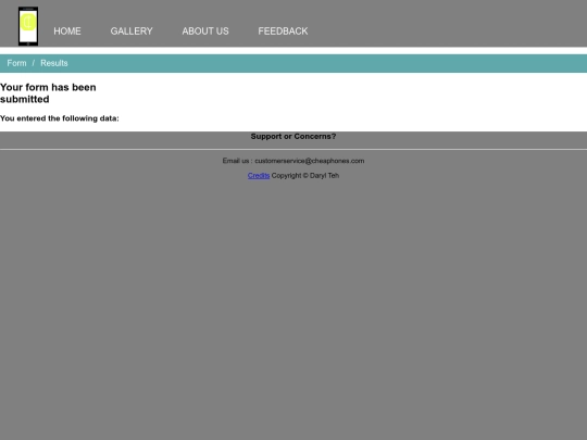 results screenshot