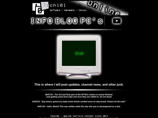 blog screenshot