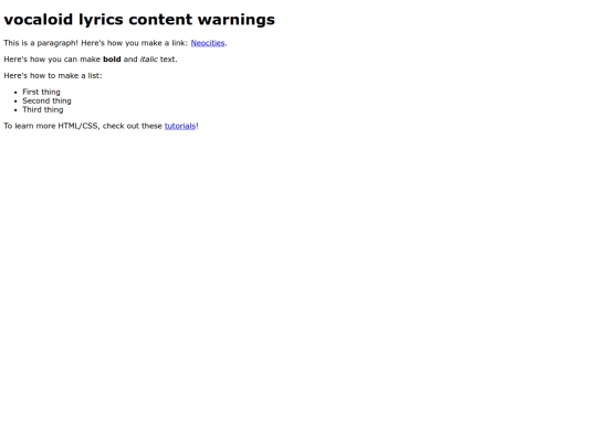 index screenshot
