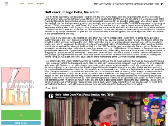blog/diskette screenshot