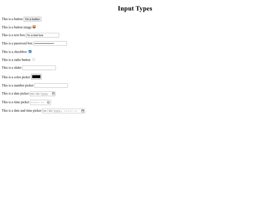 inputTypes screenshot