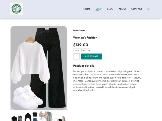 ecommerce/productinfo screenshot