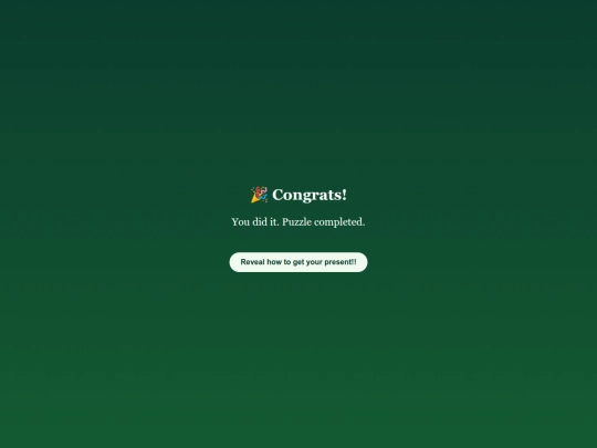 puzzle/congrats screenshot