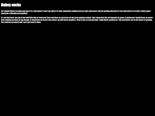 bubsy screenshot