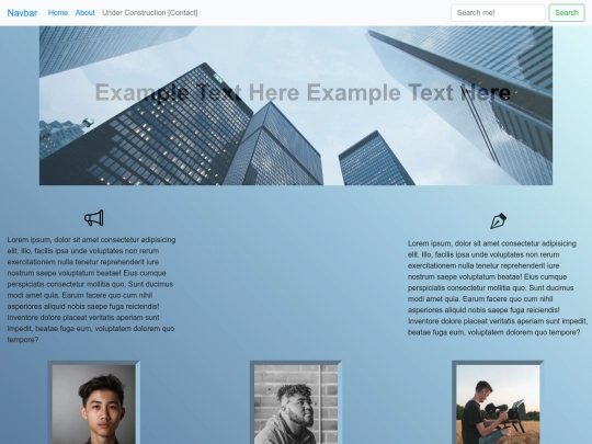 Example Bootstrap Files screenshot