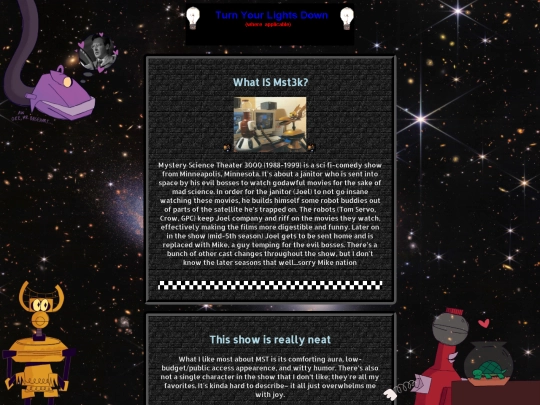 aktual pages/mst3kshrine screenshot