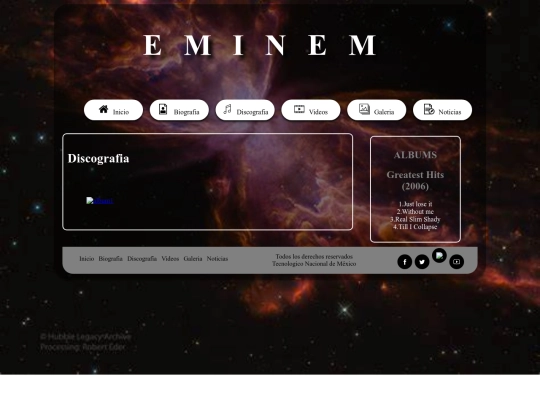 artista/discografia screenshot