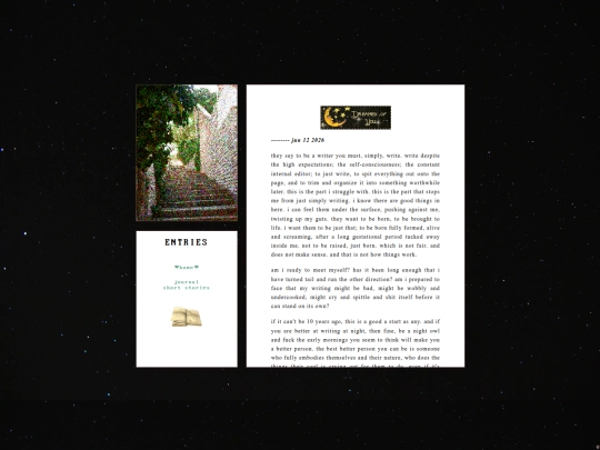 diary screenshot