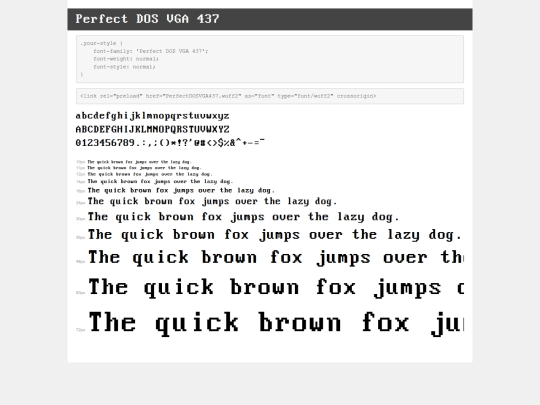 fonts/demo screenshot