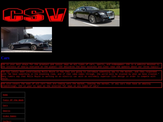 cars screenshot