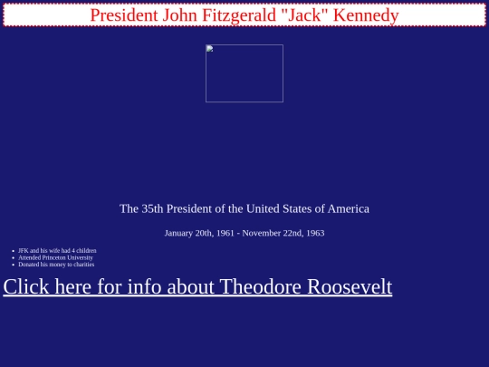 presidentprofileminiproject screenshot