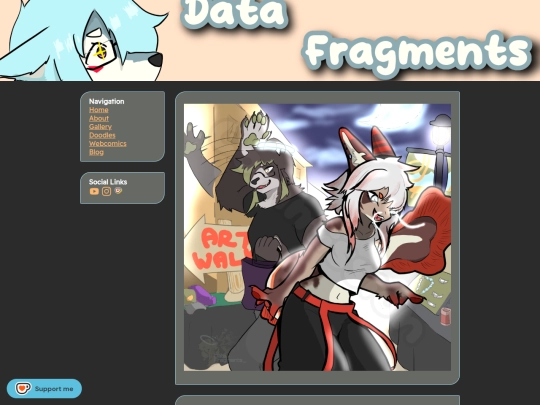 gallery/2026/10 - red tail and data walking at arts walk commission screenshot