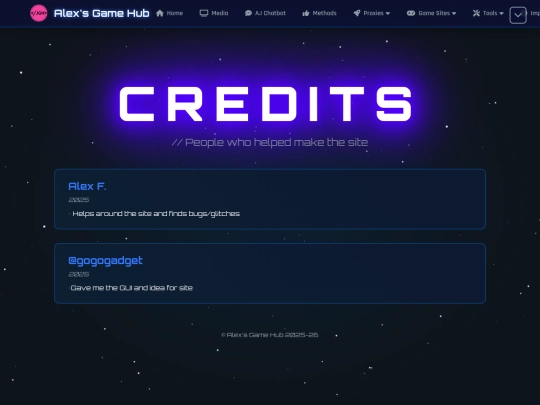 credits screenshot