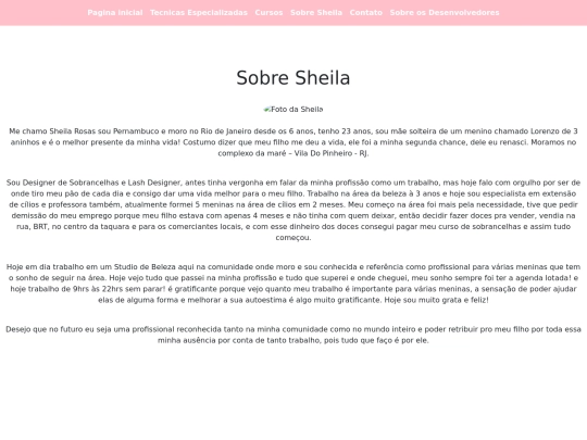 Sheila/sobreSheila screenshot