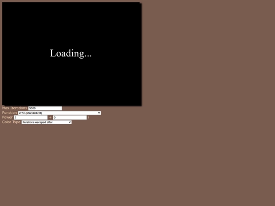 mandelbrot screenshot