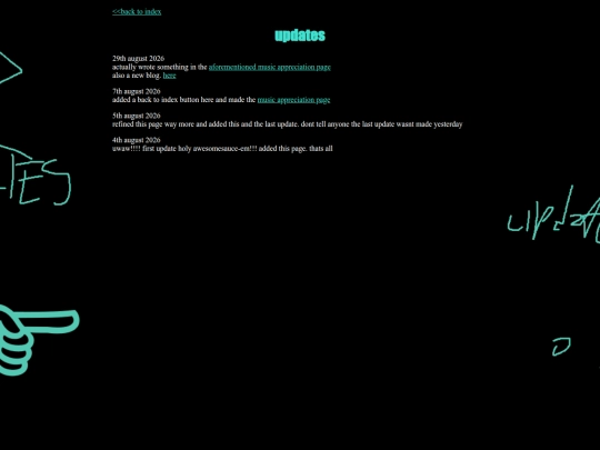 updates screenshot