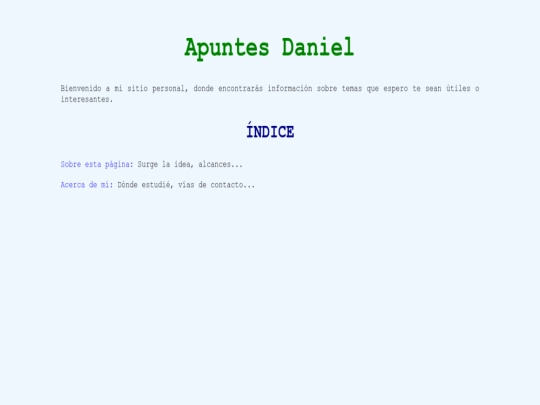 index screenshot