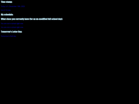 Max's Schedule screenshot