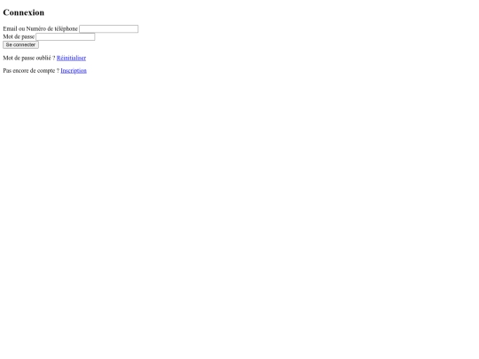 login screenshot