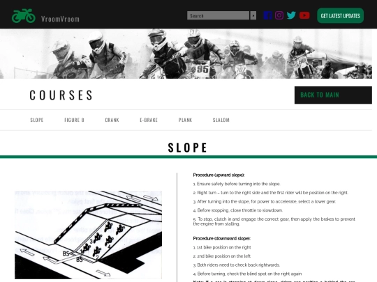 courses screenshot