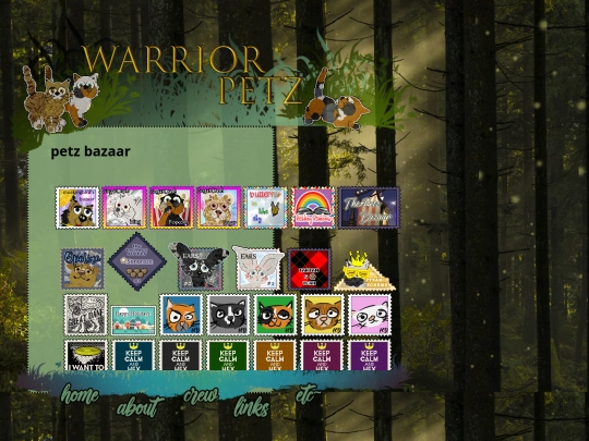 etc/stampcollection/petzbazaar screenshot