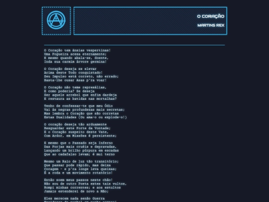 biblioteca/poemas/martinsrex/ocoracao screenshot