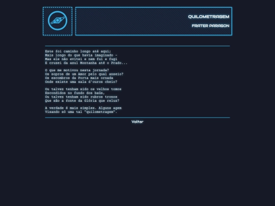 biblioteca/poemas/paragon/quilometragem screenshot