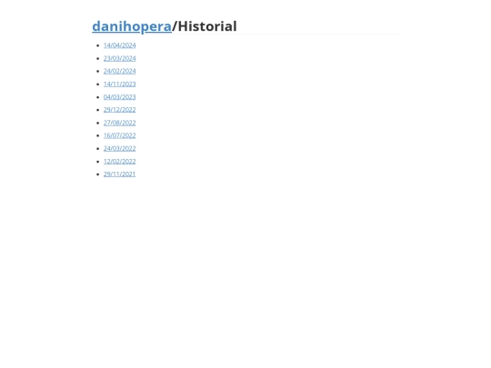 Historial/Historial screenshot