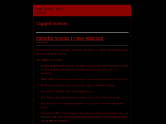 blog/tags/movies screenshot